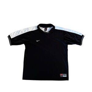 Y2K Nike Black and White Athletic Jersey Shirt